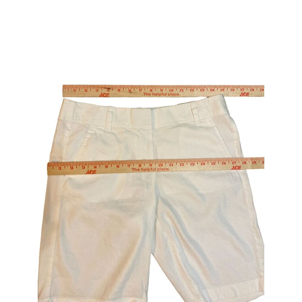 Ann Taylor Shorts Womens 0 NEW White Linen Blend - Picture 9 of 13